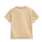 Jaclynn Belts Beige Broken Musical Note Shirt