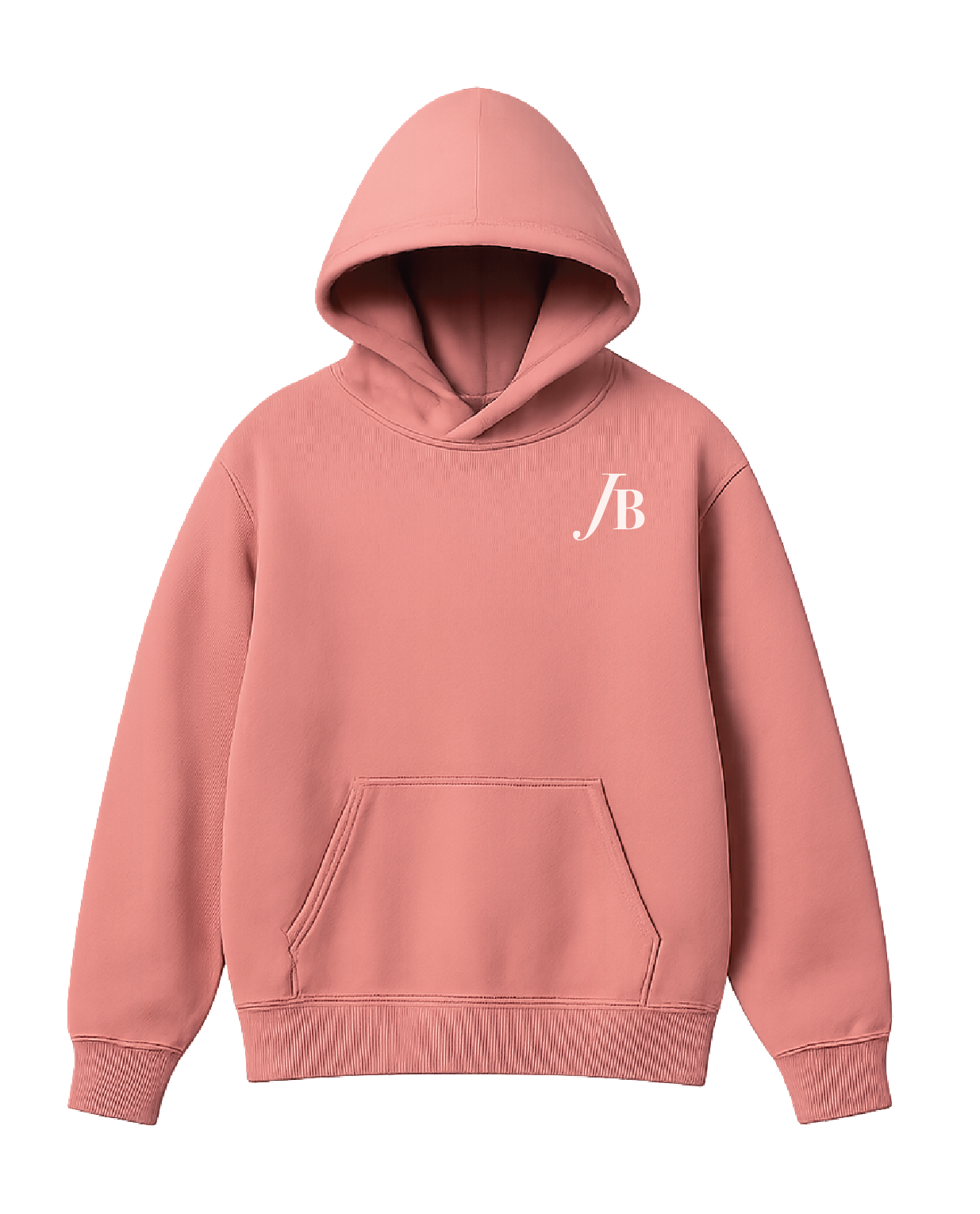 Jaclynn Belts "Maybe Not" Pink Hoodie